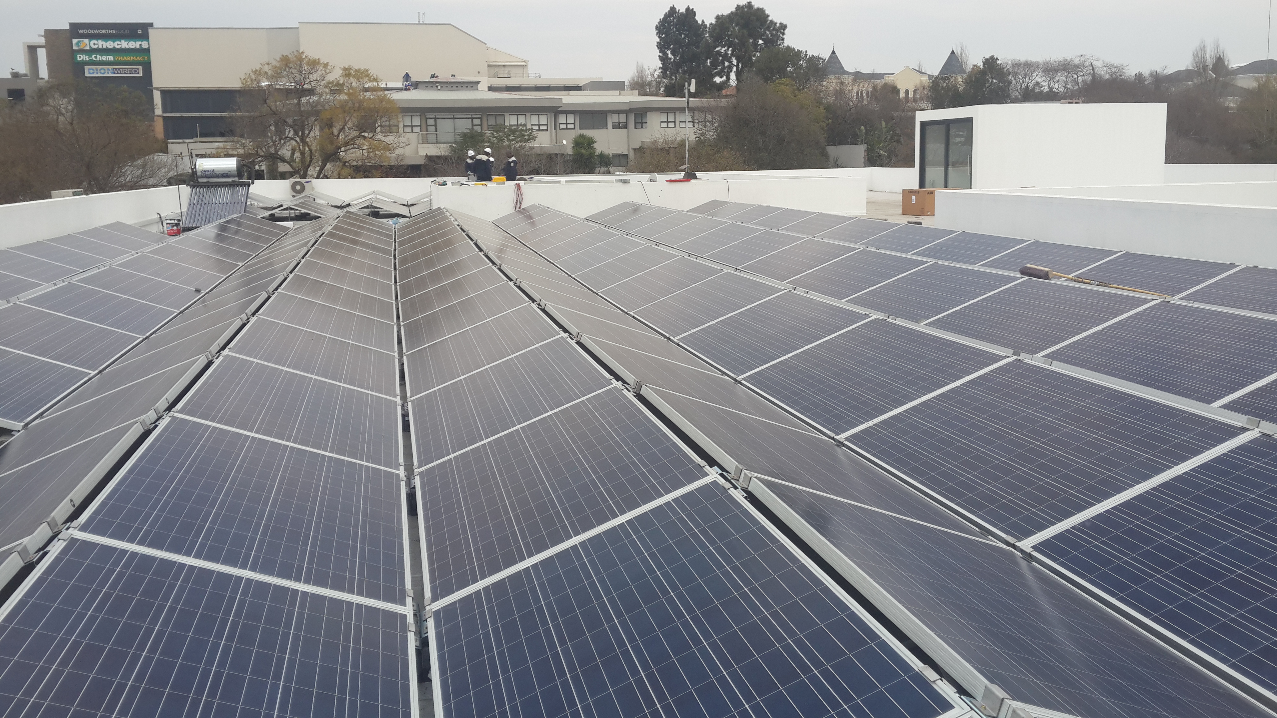 Solar PV Panels mounted in East - West orinetation
